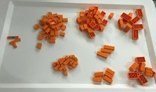 Lego Legosteine Bausteine 117 Stück Orange  selten TOP