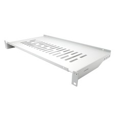 19" 1HE Fachboden Ablage Einlage Boden Netzwerkschrank 250 x 430 mm 10kg Grau