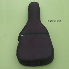 4/4 Konzert-Gitarren-Tasche Gigbag gepolstert Gurte großes Notenfach schwarz Top