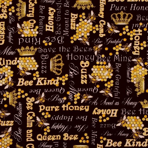 Patchworkstoff bienen waben - patchworkstoff, bienen,