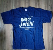 Kölsch Jeföhl T-SHIRT Gr. L rares altes Werbe Shirt 2002 Köln Karneval Domstadt