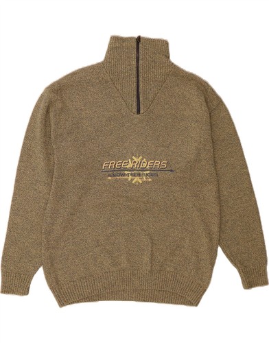 Vintage herren grafik zip - grafik, neck