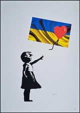 BANKSY * Girl with Balloon *70 x 50 cm*Lithografie*Kunstdruck*limitiert # xx/150