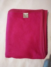 BIEDERLACK Wohndecke "Pure Cotton", 190x150cm, beere/fuchsia, 100% BW, GEBR.