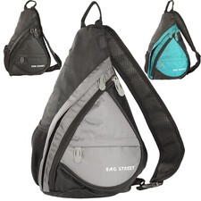 Kleiner Rucksack leichter Crossbody Sling Bag gepolstert Mono-Gurt Unisex