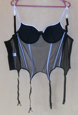 STRAPSHEMDCHEN / KORSAGE  --  COTTELLI COLLECTION  --  GR. 80B  --  SCHWARZ