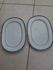 Servierplatte Winterling Marktleuthen oval Rand bunt Vintage Fleischplatte 