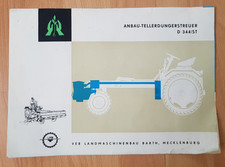 DDR VEB Landmaschinenbau Barth Mecklenburg Anbau Tellerdüngerstreuer D 344/ST