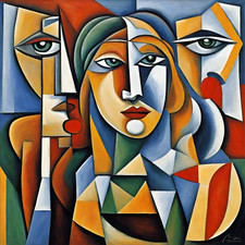 Wandbild Cubismus Pablo