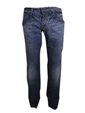 Energie Herren Jeans Bootcut Senkrecht Gerades Bein Blau Bein Low Waist W32 46