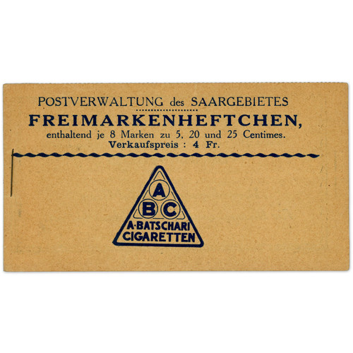 Briefmarkenheft saarland - briefmarkenheft, nr