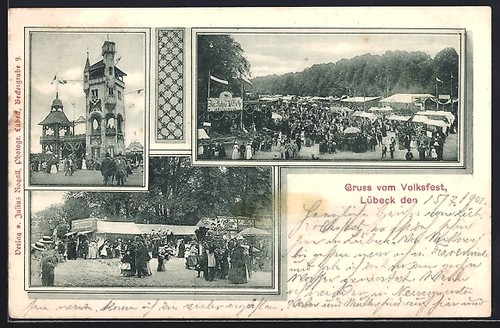 Ansichtskarte lübeck - ansichtskarte,