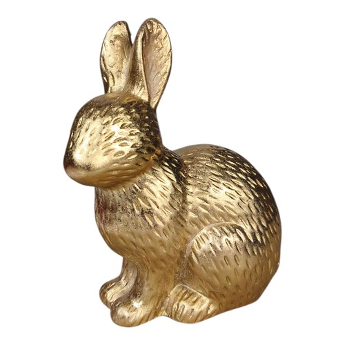 Hase 5cm groß - groß, gold