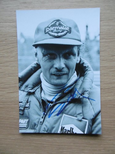 Niki lauda autogramm signed - autogramm,