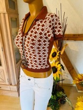 Hollister schöner kurzer Strickpullover mit polokragen Gr Xs