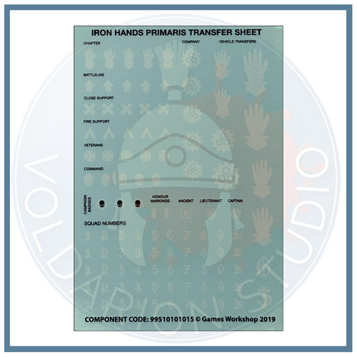 Iron hands transfer sheet - hands,