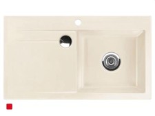 Systemceram Stema 90 Magnolie Keramik-Spüle - unbenutzter Lagerartikel