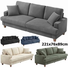Cord Sofa 3 Sitzer, 221CM