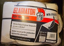 Robuste weiße Abdeckplane