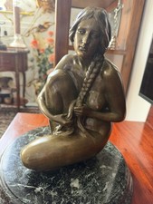 Bronze Figur 1930 Frau  auf