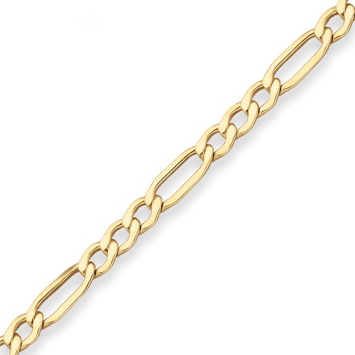 1mm figarokette goldkette - figarokette,