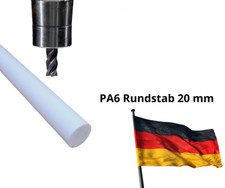 PA6 Rundstab Ø 20 mm, natur