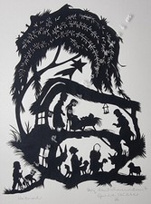 Scherenschnitt Gertrud Berta