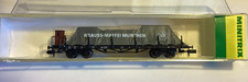 Minitrix 13264K Plattformwagen mit Plane „Krauss-Maffei München“ Epoche 3 