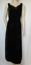 Laura Ashley Samtkleid 36 38 schwarz Hochzeit Abendkleid vintage Theater Kleid