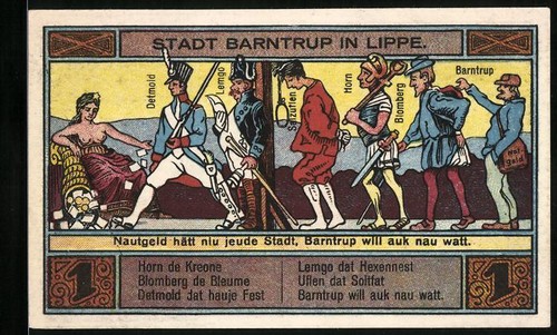 Notgeld barntrup 1921 mark - notgeld, 1