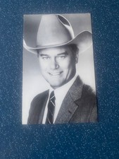 Autogrammkarte  LARRY HAGMAN  "DALLAS" signiert
