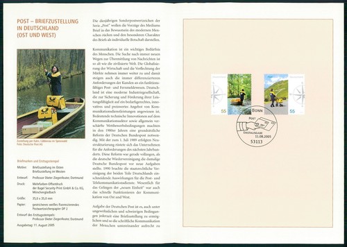 Brd sammelblatt 2005 post - brd,