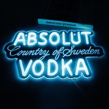 Absolute Vodka LED  Light Sign