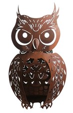 Gartendeko Eule im Rost Design