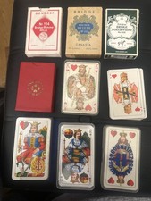 9 Spielkarten Decks Convolut