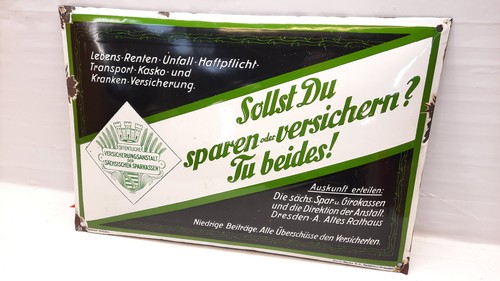 Emaille schild ddr vers - schild,