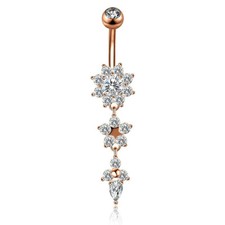 Dame Bauchnabelpiercing Strass