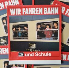 8 x Vintage Aufkleber / Sticker - DB - WIR Fahren Bahn und Schule - um 1980
