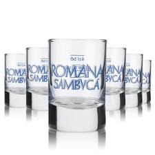 6x Romana Sambuca Glas 2cl/4cl