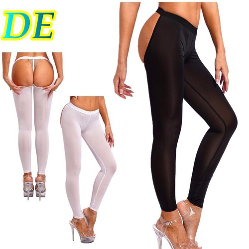Damen transparent leggings - transparent,