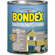 Bondex Dauerschutz-Farbe 0,75 L Taupe hell NEUWARE Art. Nr.: 372207