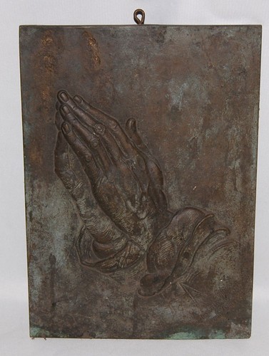 Relief betende hände - xl, relief,