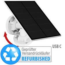 revolt Solarpanel für Akku-IP-Kameras mit USB-C, Versandrückläufer