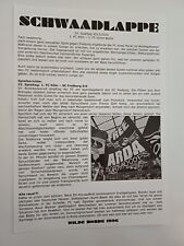 FANZINE ULTRAS FLYER SCHWAADLAPPE 1.FC KÖLN v 1.FC UNION BERLIN 2023/2024
