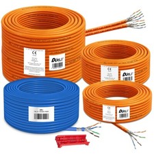 Cat7 / Cat8 Netzwerkkabel Verlegekabel Simplex Duplex Kabel 25 50 100 200 300