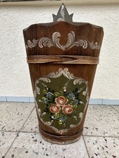 Schirmständer aus Holz, Handbemalt, Landhaus-Stil