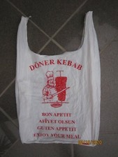 alte Tragetasche DÖNER KEBAB Guten Appetit, Bon Apetit, Afiyet Olsum RAR Sammler