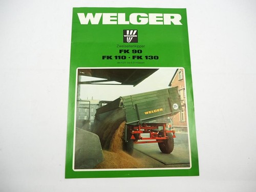 Original prospekt welger fk250 - welger,
