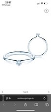 Verlobungsring Classic 6Silber 925/- mit Diamant 0,07ct G/VS