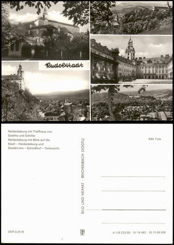 Rudolstadt ddr mehrbild - ddr, mehrbild-ak